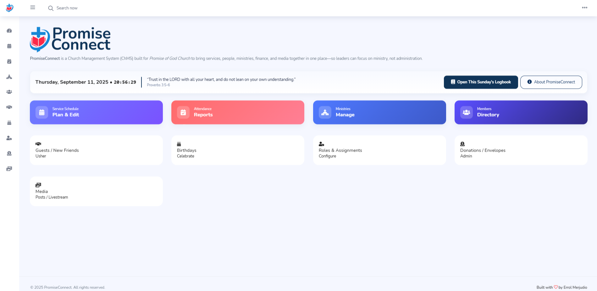 PromiseConnect � Church Management